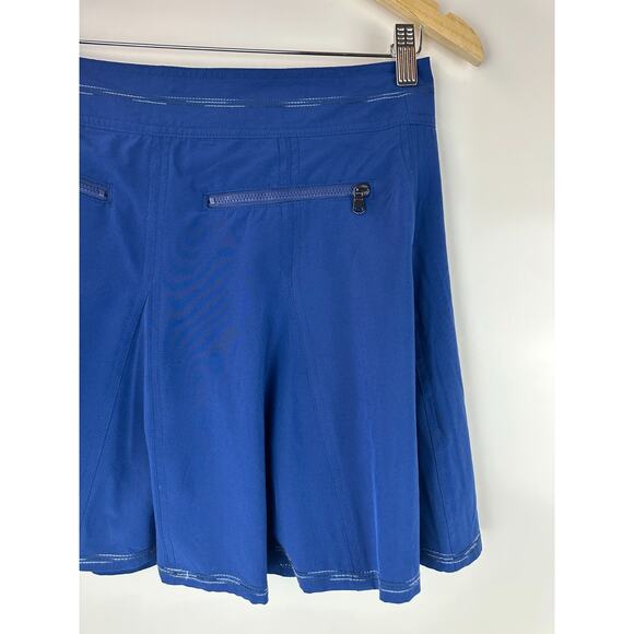 Title Nine Skort Skirt + Shorts Blue Tennis Pickleball Golf Flare Swing Size 2 - Picture 12 of 14